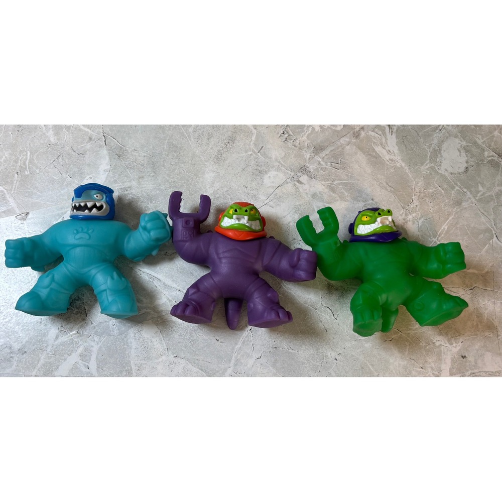 Moose Toys Heroes of Goo Jit Zu Action Figure Lot Thrash Terack Tyro 3pc Set